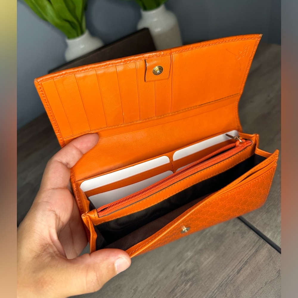 Gucci Guccissima Long Wallet - orange - Picture 8 of 13